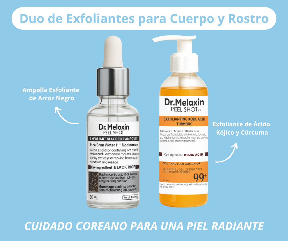 Aclarante Dr. Melaxin – Exfoliante Corporal + 1 Exfoliante Facial GRATIS