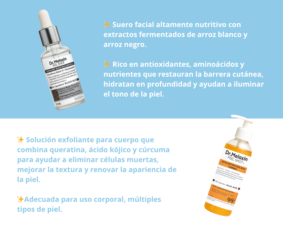 Aclarante Dr. Melaxin – Exfoliante Corporal + 1 Exfoliante Facial GRATIS