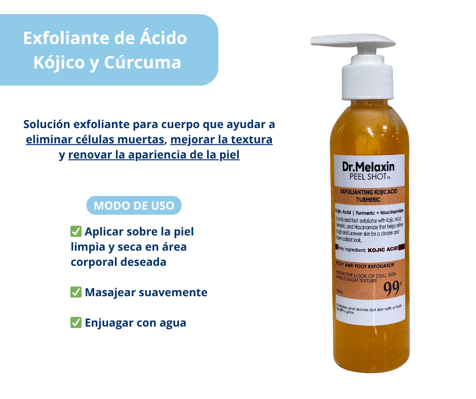 Aclarante Dr. Melaxin – Exfoliante Corporal + 1 Exfoliante Facial GRATIS